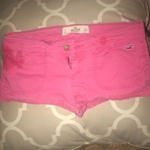 Hollister pink shorts low rise